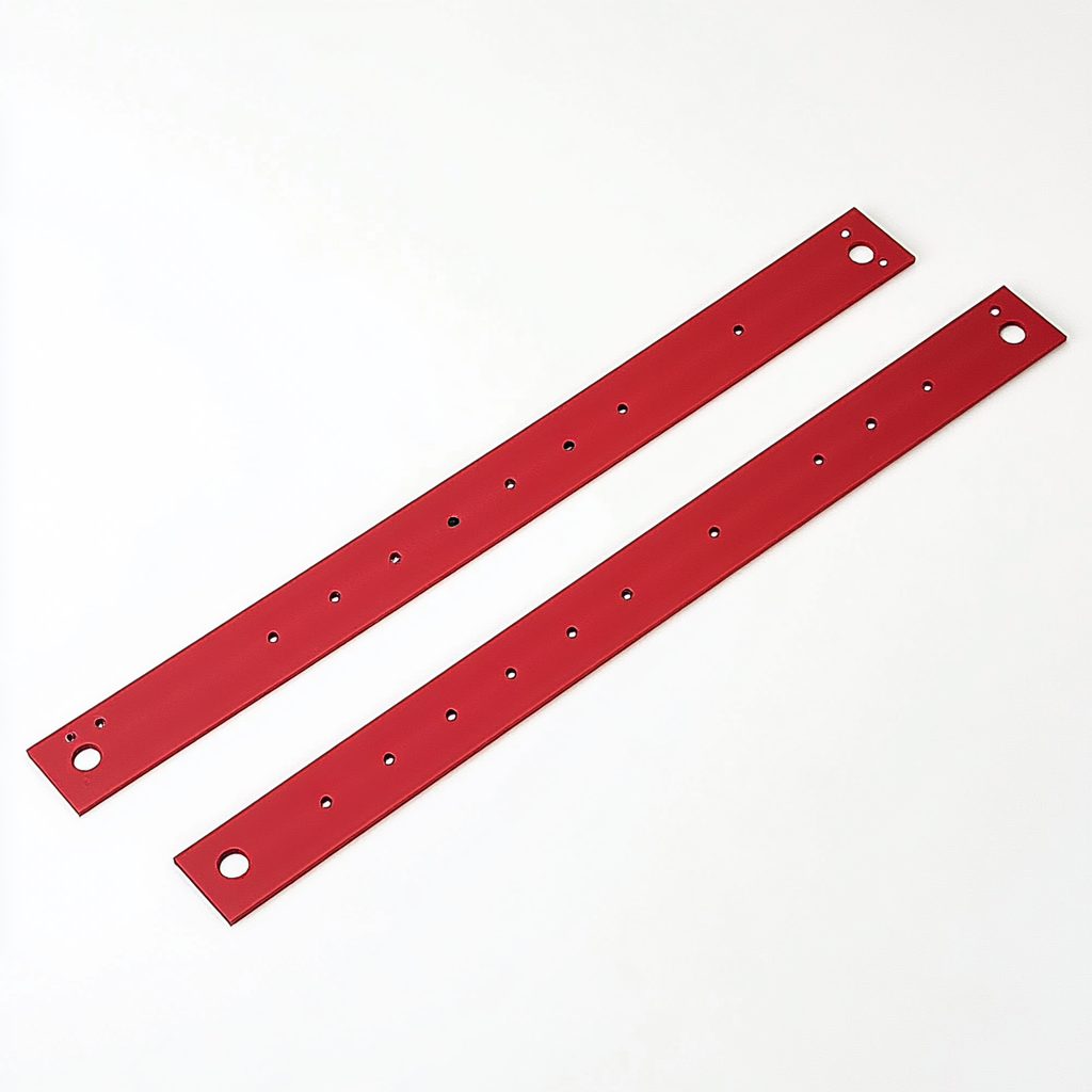 1/2" thick 40A durometer red thermo-super squeegee