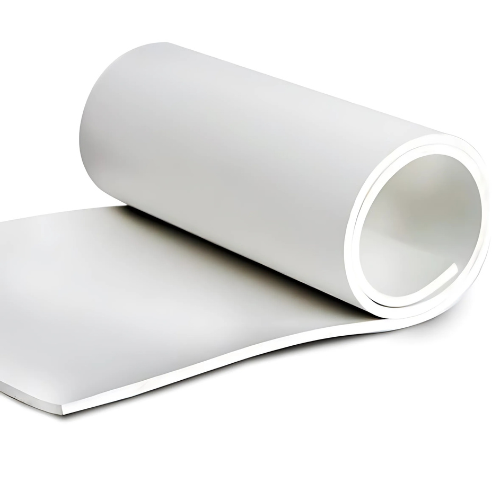 1/8" Thick - 60A Durometer - White Food Grade Neoprene