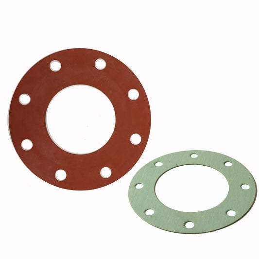 two different colored flange gaskets