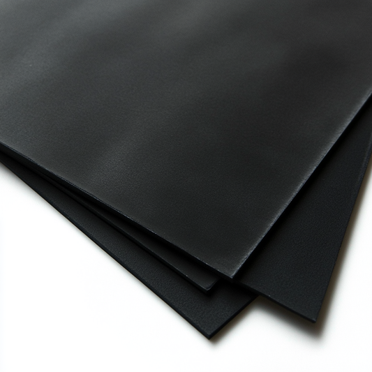 1/2" 70A black epdm rubber sheets